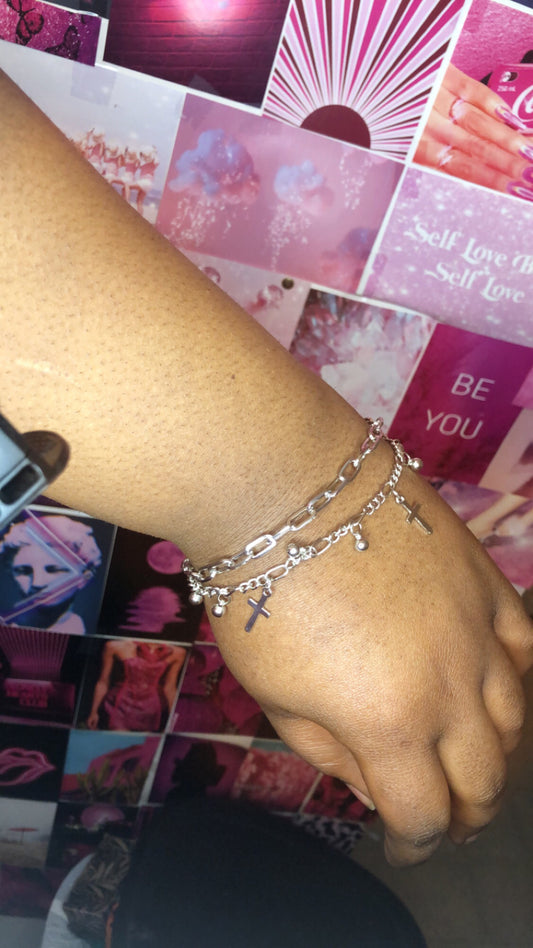 Cross Layer Bracelet