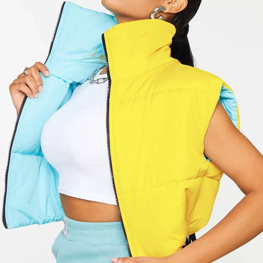 Crop Bubble Vest